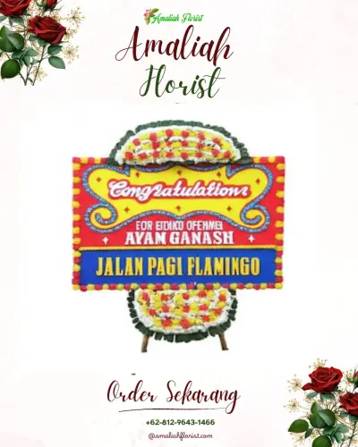 Bunga Papan Congratulation di Puncakbaru